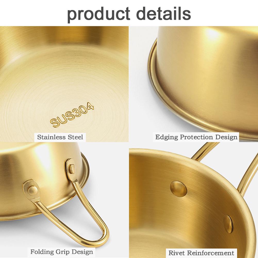 Outdoor 304 Stainless Steel 380ml Sierra Bowl Picnic Tableware Portable Barbecue Hiking Camping Cup