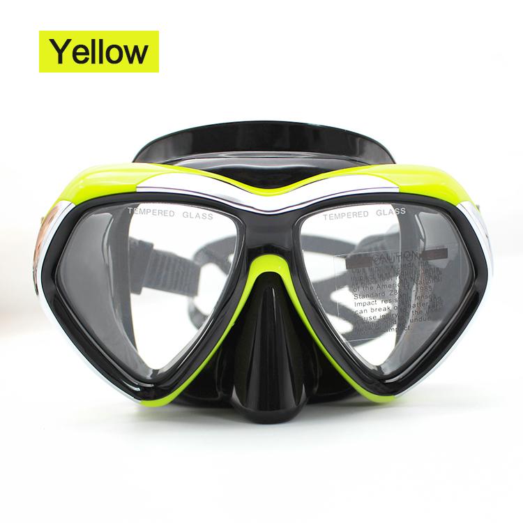Large-Frame Lens Diving Goggles Underwater Adult Snorkeling Tempered Glass Diving Scuba Swimming Mask