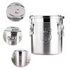 6L Airtight Rice Bucket 304 Stainless Steel Food Storage Container Canister with Lid for Kitchen Grain Flour