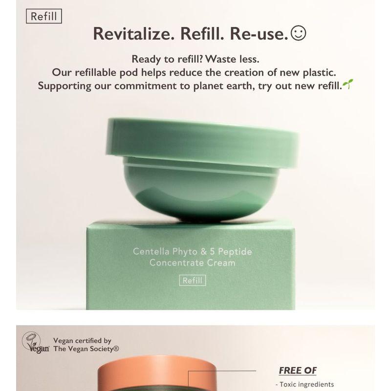 haruharu wonder - Centella Phyto & 5 Peptide Concentrate Cream Refill Only