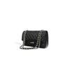 Genuine Leather Quilted Chain Crossbody Bag - Elegant Small Square Shoulder Bag