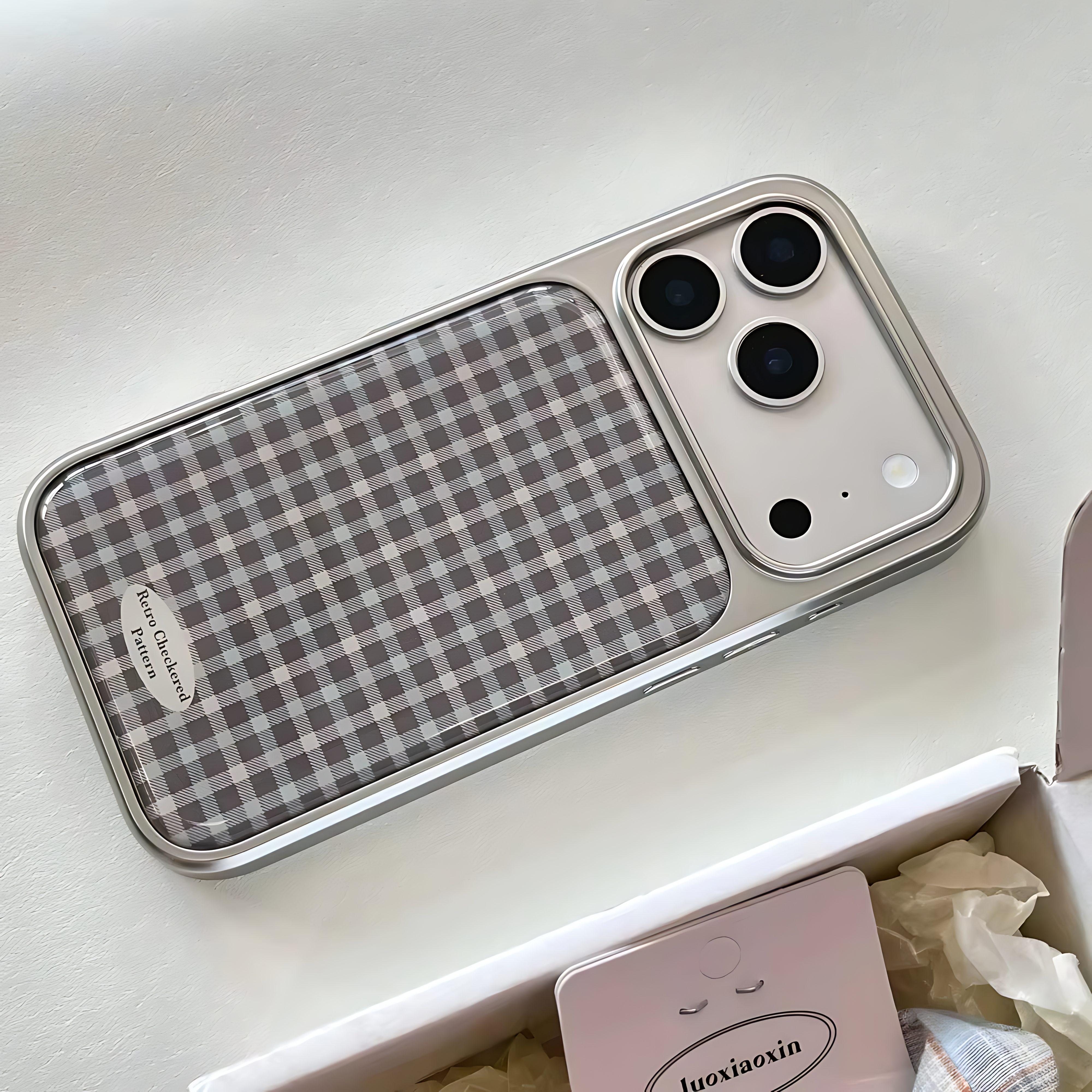 

Fashionable Checkered Pattern Phone Case for iPhone 17 16e 16 15 14 13 12 11 Air Pro Max X XR XSMAX 8 7 Plus Luxury Clear Cover iPhone 11