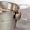 Małe Wiaderko Do Lodu Stalowe Pojemnik Barowy Na Lód Do Napojów Stół 700 Ml