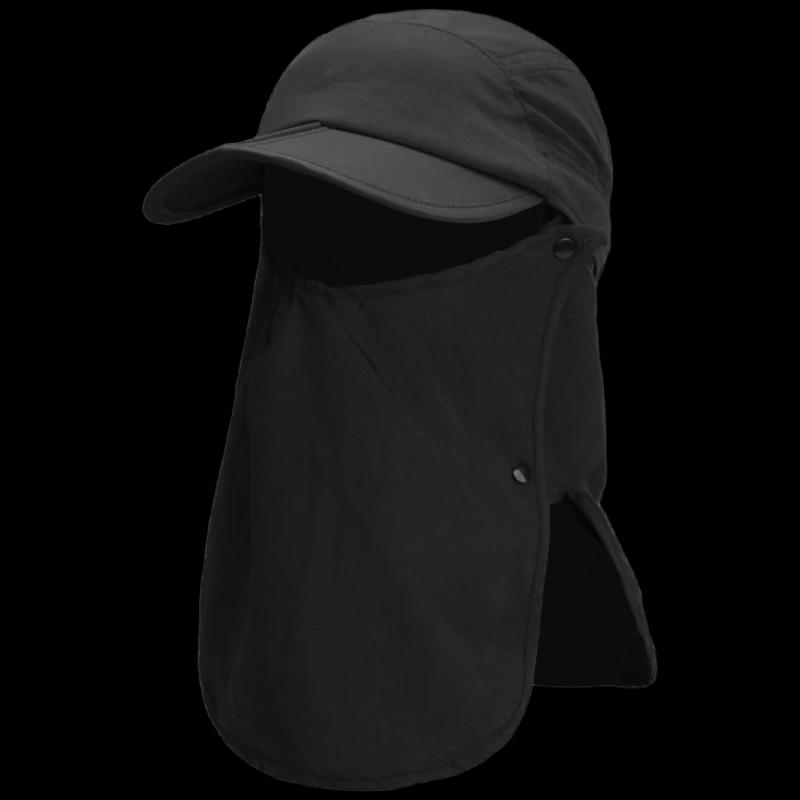 Unisex UPF50+ Sun Protection Cycling Cap with Detachable Neck & Face Mask