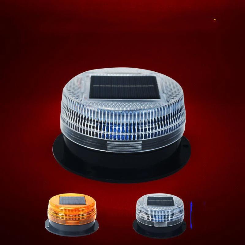 Solar LED Magnetic Warning Light Weatherproof Wireless Strobe Beacon for Car Truck Highway Breakdown Safety Alert