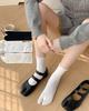 Casual Dames Katoenen Twee-Teens Middelhoge Sokken Teen Sokken Zomer Elastische Gespleten Teen Sokken Slippers Sandalen Twee Teen Sokken