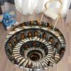 Optical Illusion Staircase Rug for Creative Spaces Round Carpet for Home Sofa Bedroom, Gift