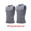 Men's Quick-Dry Sleeveless Three-Piece Fitness Set for Running and Basketball