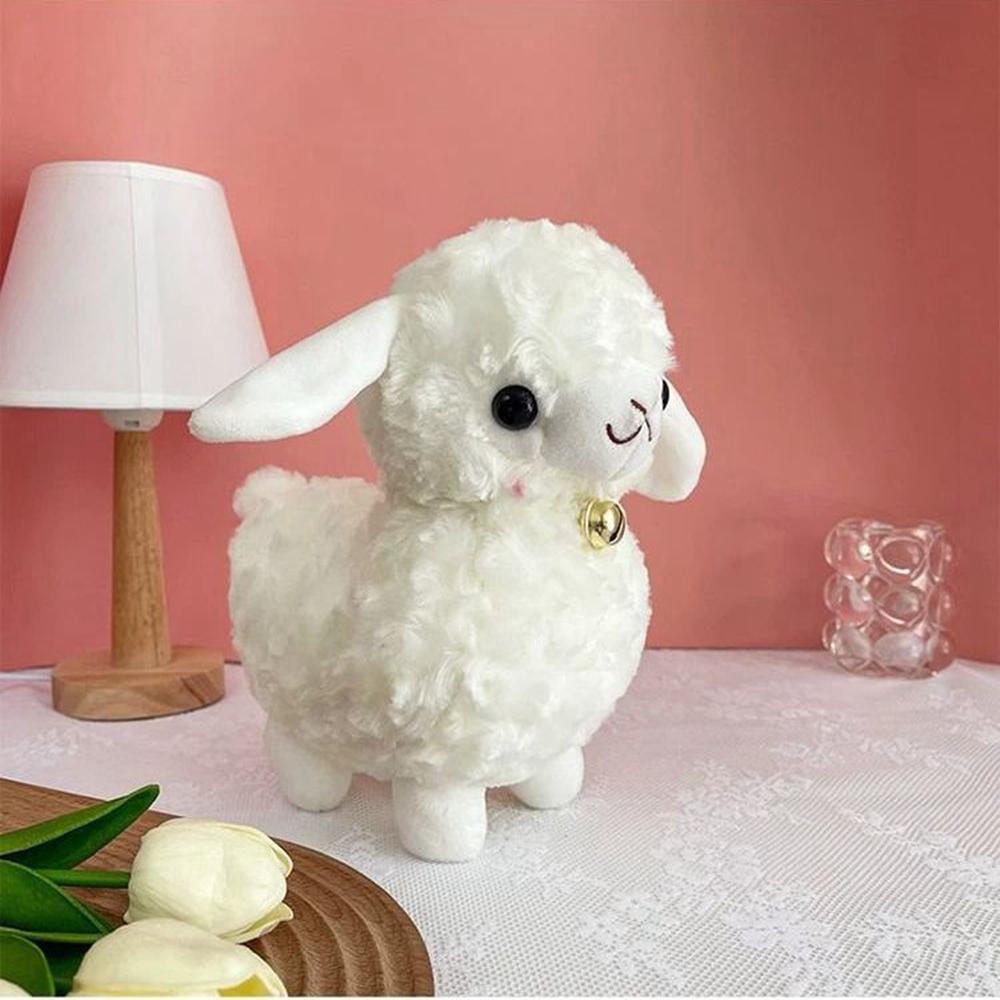 26CM Mare Ananas Alpaca Perna de Dormit Păpușă Umplută Kawaii Alb Păpușă Miel Cadouri de Festival Pentru Copil Cadou de Crăciun Zi de Naștere