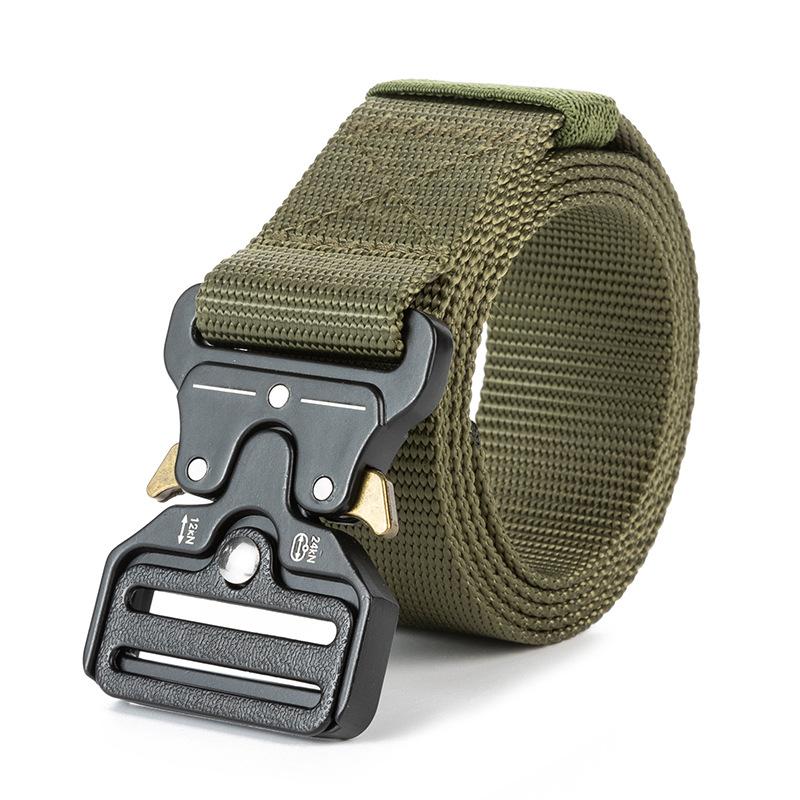 Men's Belt Metal Buckle Outdoor Hunting Multi Function Tactical Belt Combat Survival Marine Corps Canvas Nylon Women Sport Belt