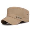 Vår Høst Metall Femstjerners Flat Hatt Menn Casual Justerbar Militær Caps Bomull Hær Solskjerm Hatt Trucker Snapback Baseballcaps