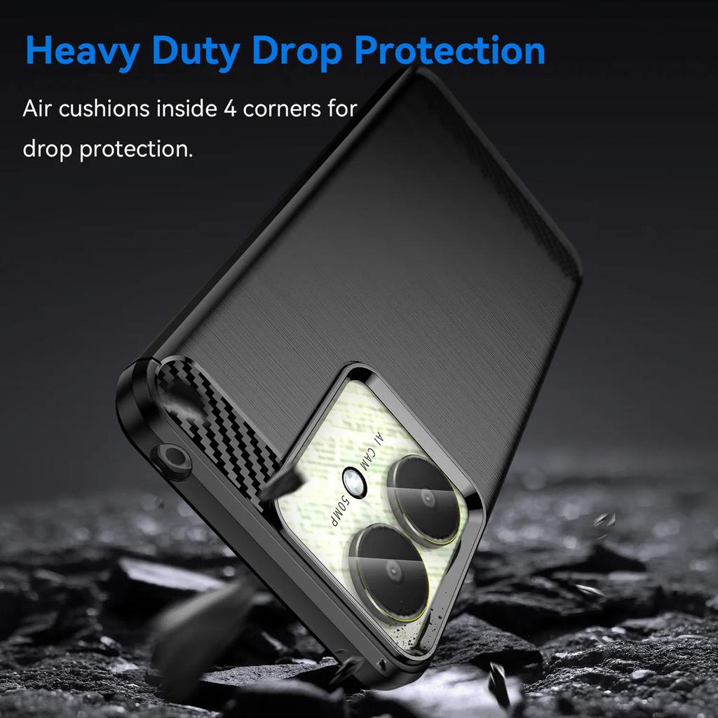 Coque de téléphone pour Xiaomi Redmi 13c 5g, Housse de protection flexible en fibre de TPU pour Xiaomi Redmi 13c 5g