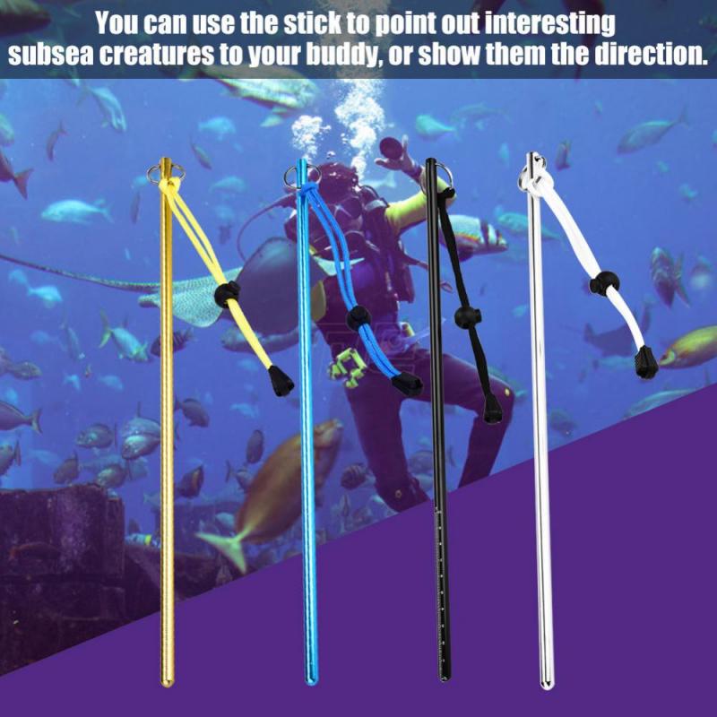 Buy Aluminum Alloy Scuba Diving Noise Maker Stick Rod Pointer with