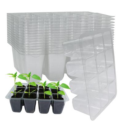 Plastic Flower Pots Plant Seedling Tray Succulent Flower Pot Garden Nursery Flower Pot Kit Insert Propagation Seeding Case