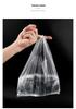 Small Transparent Disposable Plastic Tote Bags for Food Packaging