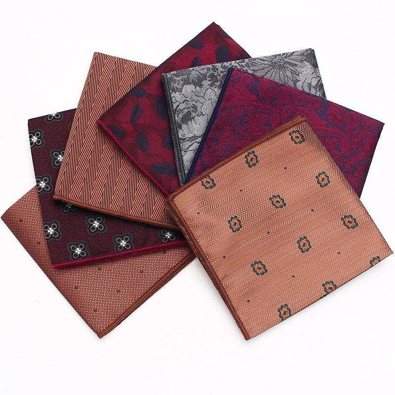 Men'S Business Suit Pocket Towel Pattern Wedding Chest Towel Handkerchief Banquet Small Square Towel Suit Accessories