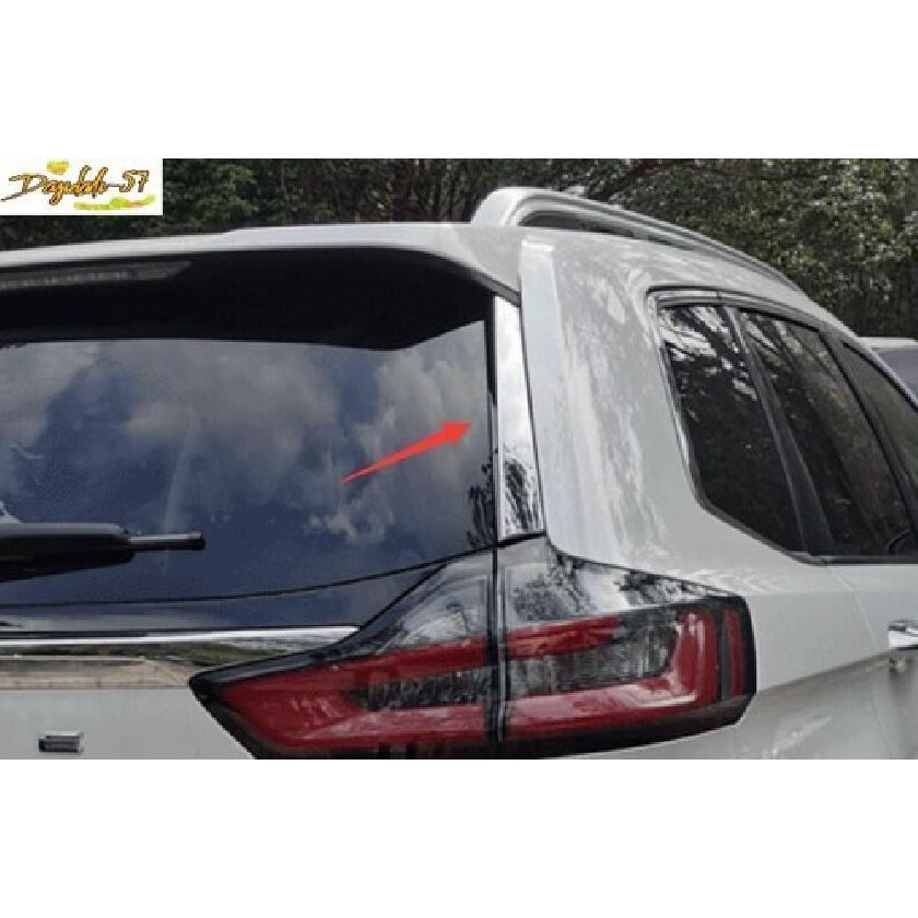 Fits For Ford Edge Rear Window Side Spoiler Strip Trim ABS Chrome 2015- 2PCS