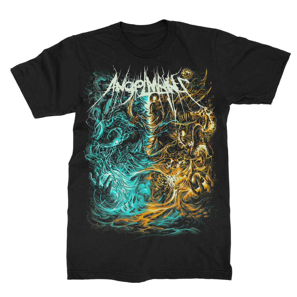 Hot ANGELMAKER Band Graphic Cotton T-shirt Unisex Summer Short Sleeve Fashion Brand Tee Luxury Casual Vintage Retro Top
