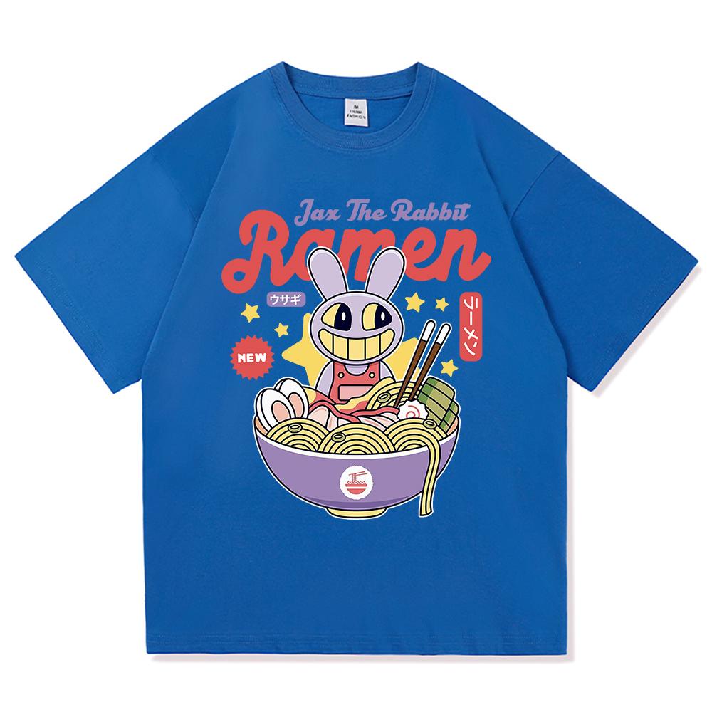 Uimitorul Circ Digital Jax Ramen Tricou Modă Bărbați Amuzant Caine Pomni Tricou Unisex Drăguț Iepure Tăiței Bumbac Tricouri