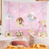 Sugar Bunnies Dreamland Carousel Anime Tapestry Hippie Flower Wall Carpets Dorm Decor Wall Hanging Home Decor