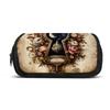1pc Starry Sky Castle Double-Layer Flip Pen Case with Keyhole Window - Large Capacity Zippered Pencil Holder, School & Office Supply Organizer with To