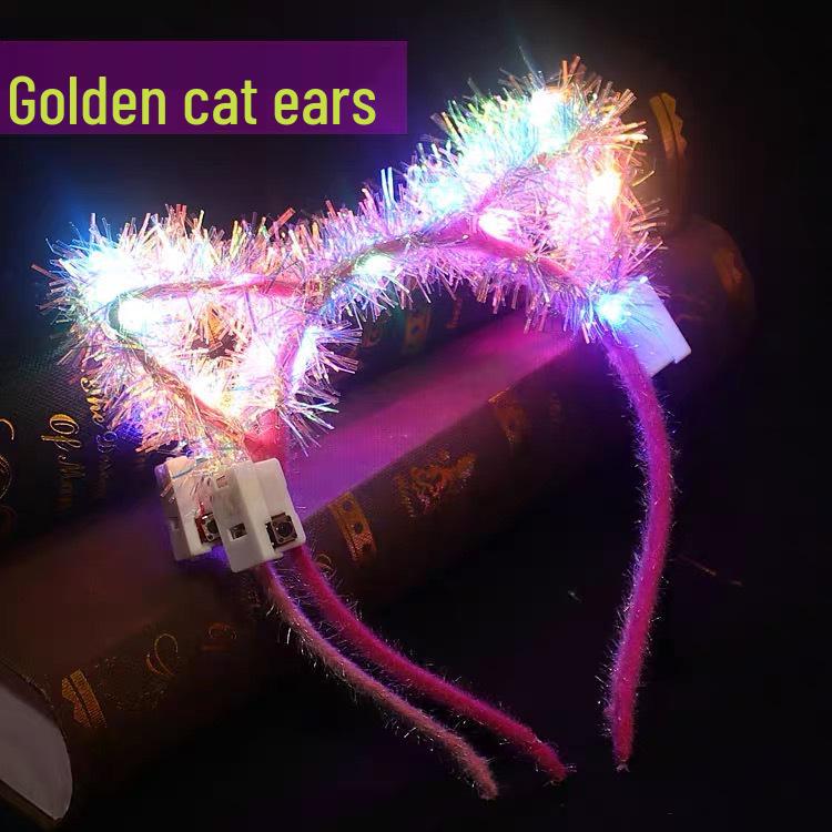 Luminous Feather Rabbit Ears Headband - Graduation Gift
