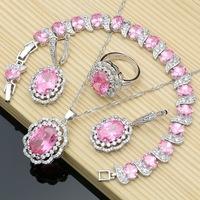 

925 Sterling Silver Bridal Jewelry Sets Champagne CZ for Women Earrings Indian Jewelry Birthday Gift 10
