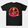 Asian Size Men Black Print T-shirt World Domination Because We Care No-Cut Heat Transfer Print Cotton Tshirt
