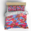 Abstract Camouflage Pattern Bedding Set For Kids Luxury Gift 3Pcs Digital Print Comforter Set Soft Comfortable Breathable