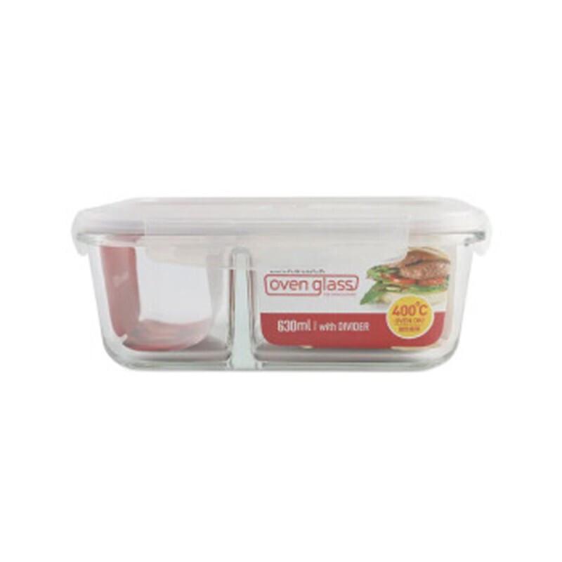 

Lock&Lock Rectangular Divided Glass Food Container, 1020ml