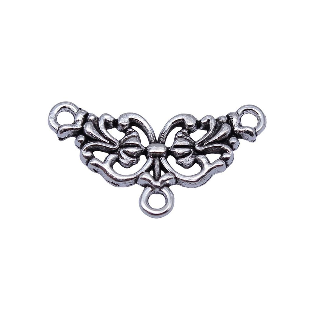 Geometric Flower Multi Loop Connectors Metal Links For Earrings Accessories Parts