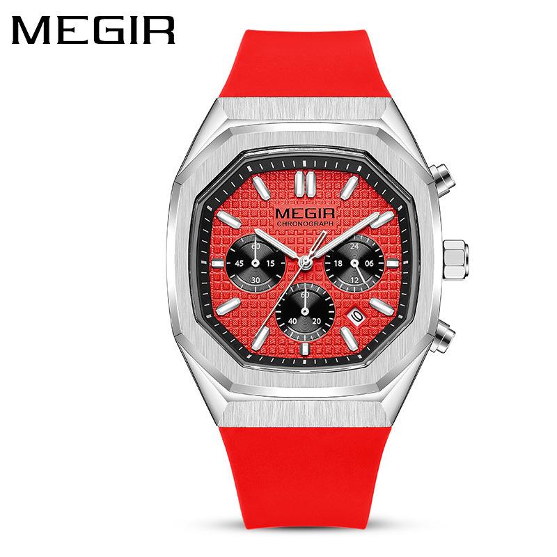 

Watch Men S Multifunctional Chronograph Calendar Square Fashion Sports Exam Watch Men S 2215