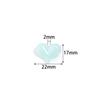 30pcs17x22mm Acrylic Love Heart Bead Shiny Loose Spacer Charm Bead for DIY Bracelet Necklace Jewelry Handmade Beaded Material