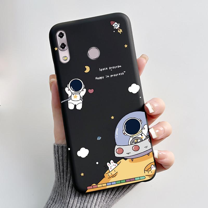 Case For Asus ZenFone 5 5z ZS620KL ZE620KL Capa Coque Cute Cartoon Printing Shell Protective Cover Soft Silicone Black Casing