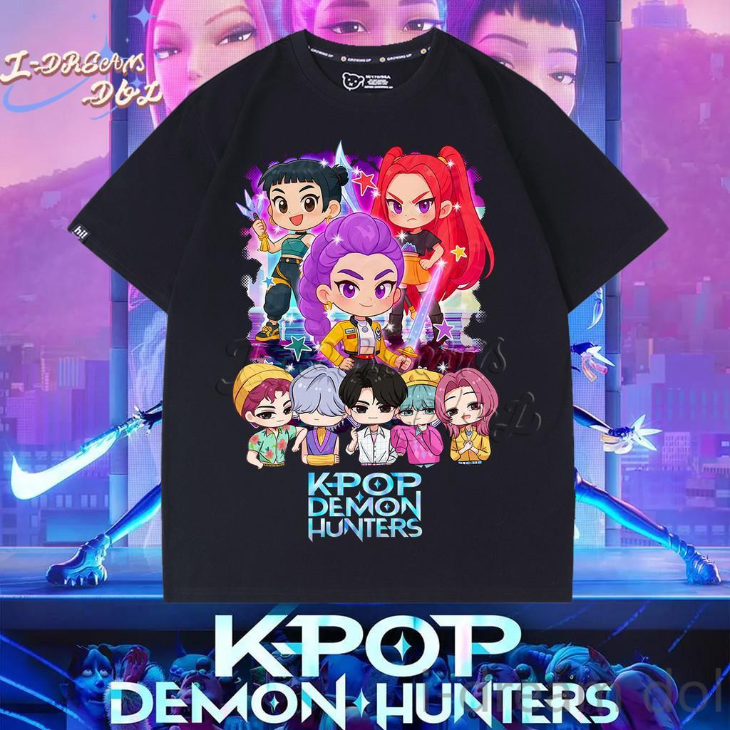 Casual Loose Short-sleeved Fashion Printed Top Simple T-Shirts Girls