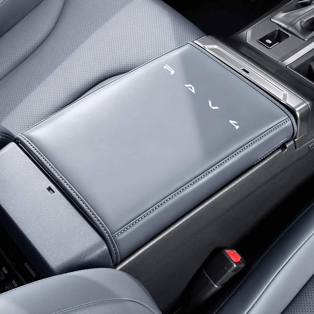 BOYOUS RAV4 XA60 Exclusive Leather Armrest Cover Center Console Box серый