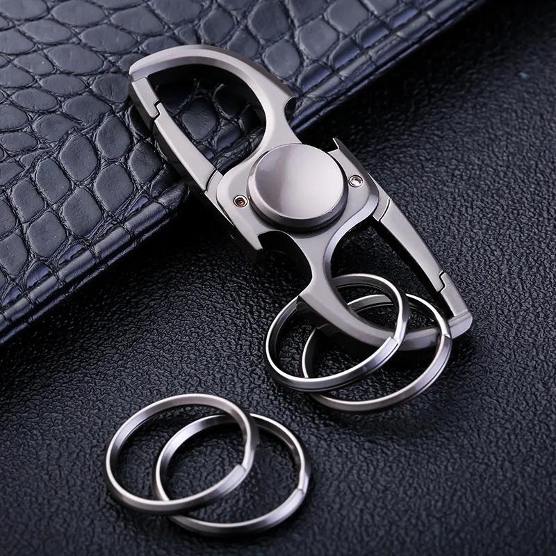 Fidget Keychain Spinner Edc Metal Relieve Stress Reducing Toys Bottle Opener Spinning Top Gyroscope Antistresse Cool Things Gift
