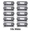 HAKITO 8x/10x 12V 24V 3 Car External LED Side Marker light Warning Light Turn Signal Brake Trailer Truck Lamp Clearance light