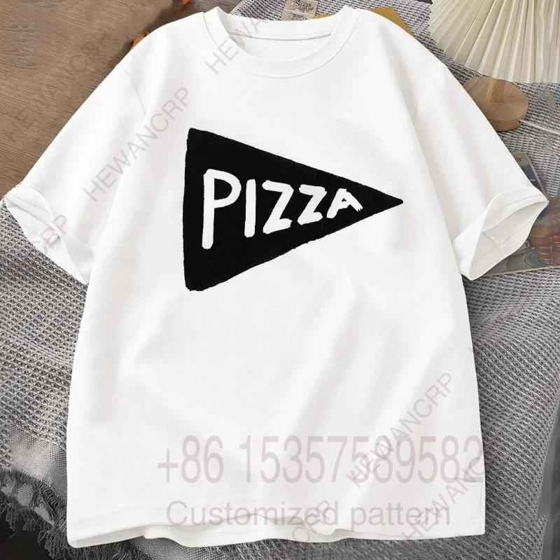 Mens Tracksuit Tshirt Funny Pizza Printed Round Neck Short Sleeves Casual Cotton Pullover Sweatwicking Breathable Sportswear