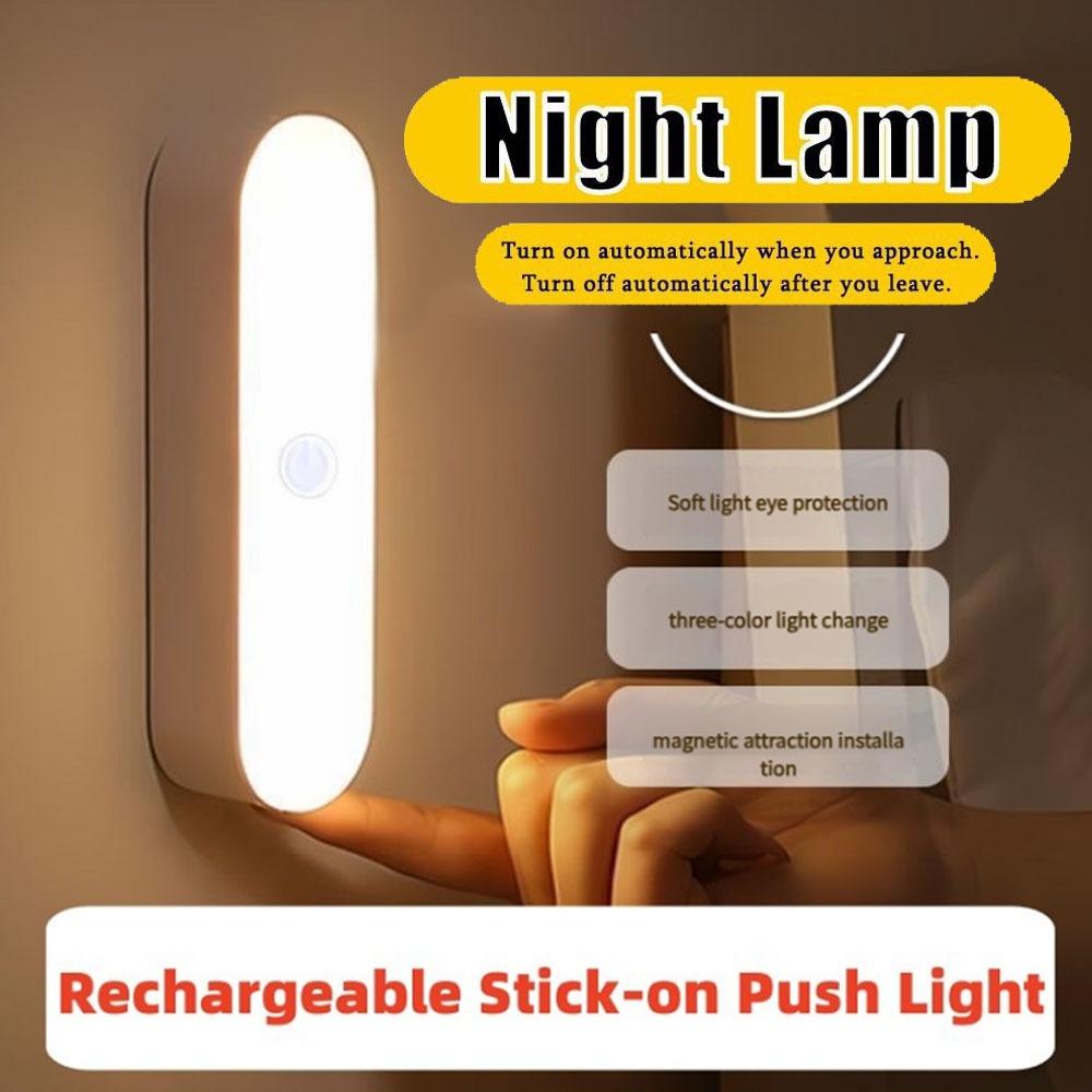 Wall-Mounted Reading Light, Stick On Bunk Bed Lamp Dimmable Lights, Magnetic Mounted Under Cabinet Lighting Rechargeable Battery