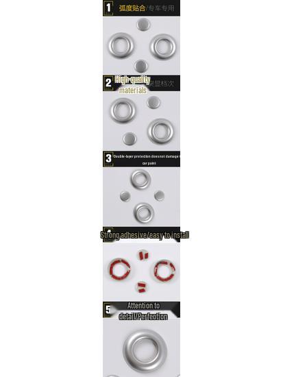 C-Class Seat Headrest Decorative Frame & Adjustment Switch Cover - 2017 Model