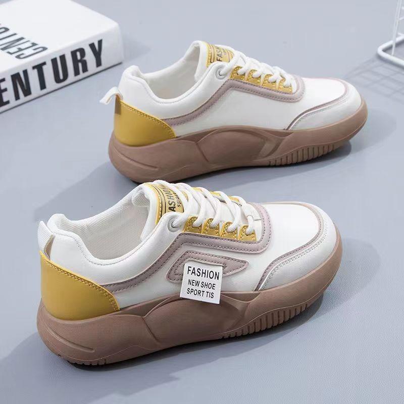 Little white shoes women's tide spring new versatile thick-soled leather surface women's shoes casual board shoes children