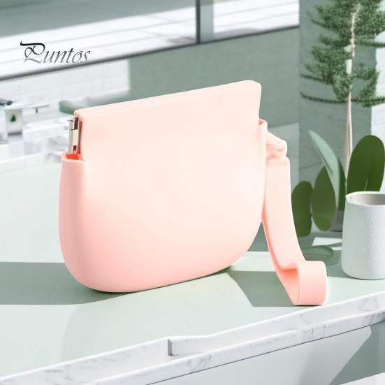 Silicone Coin Purse Portable Solid Color Multifunction Coin Holder Lipstick Keys Earphone Cable Storage Bag Pouch Wallet Women Girls Gift