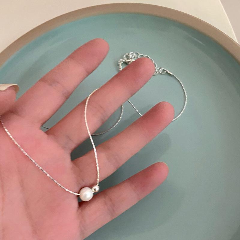 Women s Simple Pearl Necklace - Light Luxury Fashion, Versatile Clavicle Chain