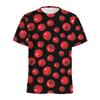 Cartoon Rote Tomate 3D-Druck Kinder T-Shirt Gemüse Grafik T-Shirt Rundhals Kurzarm Oberteil Tägliches Spielen Outdoor-Aktivität Kinderbekleidung