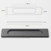 Self-adhesive Sliding Door Handle Black Grey Gold Drawer Cabinet Handle  Furniture Hardware
