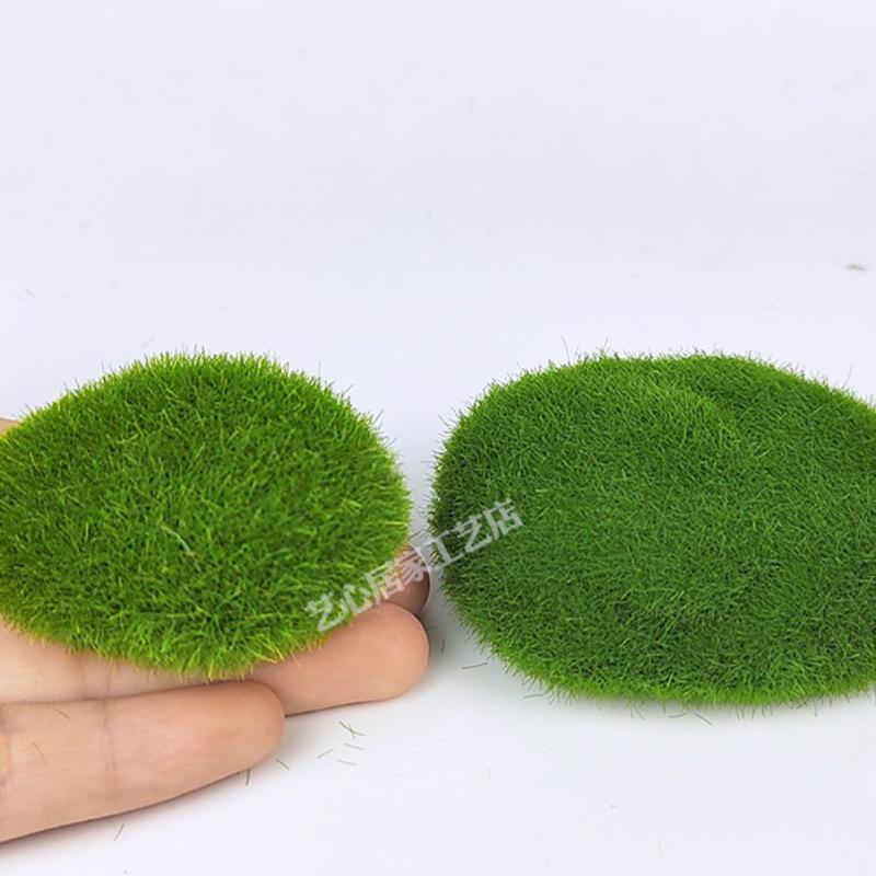Moss Green Artificial Foam Pebble Decoration for Micro Landscape and Flower Arrangements