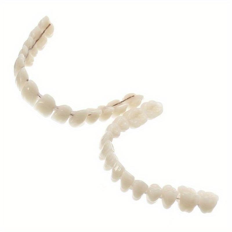 28PCS/S False Teeth Set Professional Preformed Dentition Oral Dentist Tool Resin Teeth Upper Lower Shade Denture Model