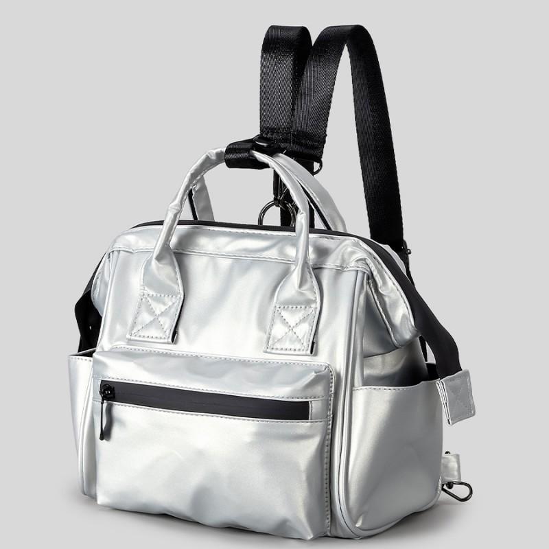 Large Capacity Oxford Fabric Backpack With Insulated Lunch Compartment Travel School Commute Unisex
