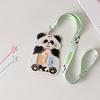 Cartoon Animal Shaped Long Rope Neck ID Card Holder Student Bus Card Cover Case Badge Holder Kpop Idol Photocard Holder